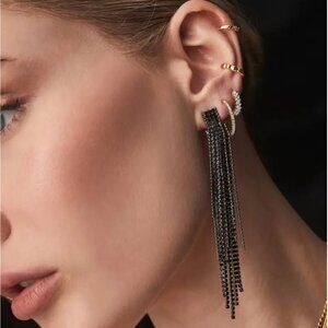 Jackie Mack Gunmetal earrings NWT